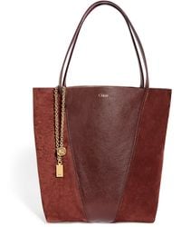Chloé - Medium Leather Spin Tote Bag - Lyst