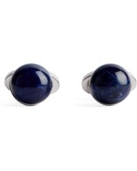 Babette Wasserman - Rhodium-Plated Sodalite Power Orb Cufflinks - Lyst