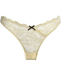 Fleur du Mal - Lace Bianca Thong - Lyst