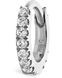 Maria Tash - Diamond Eternity Single Hoop Earring - Lyst