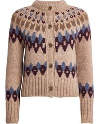 Veronica Beard - Alpaca Wool-Blend Fair Isle Christina Cardigan - Lyst