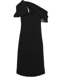 Max Mara - Asymmetric Bow Mini Dress - Lyst