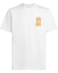 CASABLANCA - Organic Cotton Hermons Mirage Arch T-Shirt - Lyst