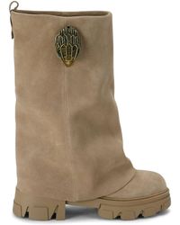 Kurt Geiger - Suede Stomp Foldover Boots 50 - Lyst