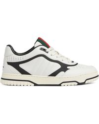 Gucci - Leather Re-web Sneakers - Lyst