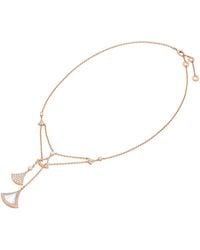 BVLGARI - Mother-Of-Pearl And Diamond Divas' Dream Necklace - Lyst