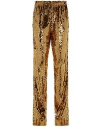 Gold sequin sweatpants Clearance