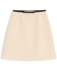 Valentino - Wool-Blend Mini Skirt - Lyst