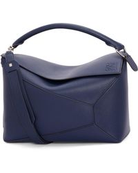 Loewe - Large Leather Puzzle Edge Cross-body Bag - Lyst