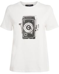 Weekend by Maxmara - Cotton Camera Print T-Shirt - Lyst