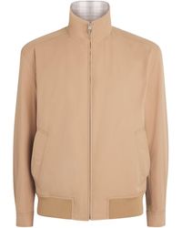 BOSS - Check-Lined Water-Repellent Jacket - Lyst