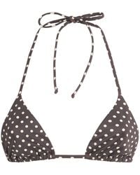 Matteau - The String Polka Dot Bikini Top - Lyst