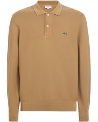 Lacoste - Cotton Piqué Polo Sweatshirt - Lyst