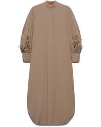 MAX&Co. - Cotton Appliqué Midi Dress - Lyst