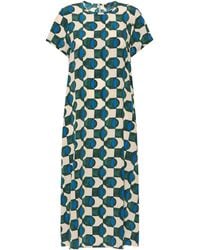 Weekend by Maxmara - Silk Printed Midi Dress - Lyst