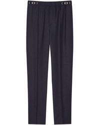 Givenchy - Wool-Blend Stripe Couture Seam Trousers - Lyst