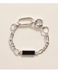 FYR - Sterling And Onyx Brother Bracelet - Lyst