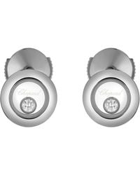 Chopard - And Diamond Happy Diamonds Icons Earrings - Lyst