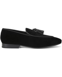 Kurt Geiger - Velvet Bedford Tassel Loafers - Lyst