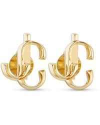 Jimmy Choo - Jc Logo Mini Stud Earrings - Lyst