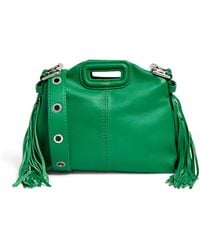 Maje - Mini Leather Miss M Shoulder Bag - Lyst