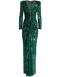 Jenny Packham - Exclusive Sequinned V-neck Gown - Lyst