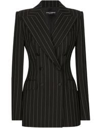 Dolce & Gabbana - Wool Pinstripe Blazer - Lyst