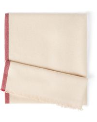 Brunello Cucinelli - Cashmere Fringe-Trim Scarf - Lyst