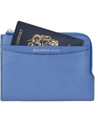 Aspinal of London - Leather Zipped Travel Wallet - Lyst