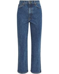 KHAITE - Abigail Cropped High-Rise Jeans - Lyst