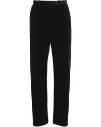 KHAITE - Velvet Hunter Straight Trousers - Lyst