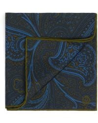 dunhill - Mulberry Silk Paisley Pocket Square - Lyst