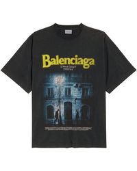 Balenciaga - Graphic Print T-Shirt - Lyst