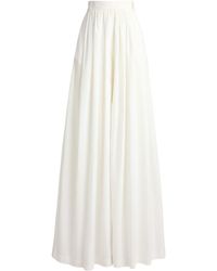 Ralph Lauren - Cotton-Blend Poplin Vanessa Wide-Leg Trousers - Lyst