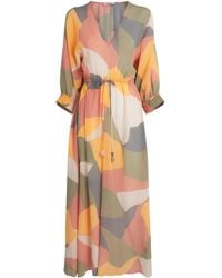 Eres - Silk Printed Glow Maxi Dress - Lyst