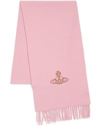 Vivienne Westwood - Wool Embroidered Orb Scarf - Lyst