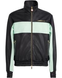 CASABLANCA - Leather Monogram Track Jacket - Lyst