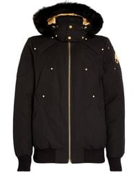 Moose Knuckles - Fur-Trim Bomber Jacket - Lyst