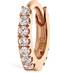 Maria Tash - Diamond Eternity Single Hoop Earrings - Lyst