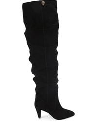 Kurt Geiger - Suede Shoreditch Over-The-Knee Boots - Lyst