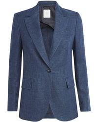 Eleventy - Linen-Wool-Silk-Blend Blazer - Lyst