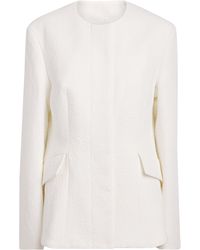 TOTEME - Cotton Jacquard Longline Blazer - Lyst