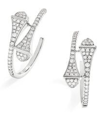 Marli New York - Small And Diamond Cleo Hoop Earrings - Lyst