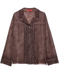 MAX&Co. - Lace-Trim Shirt - Lyst