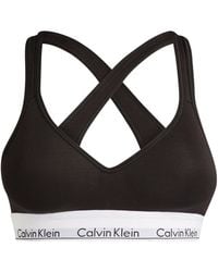 Calvin Klein - Padded Logo Bralette - Lyst