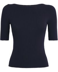 Weekend by Maxmara - Rib-Knit Slim T-Shirt - Lyst