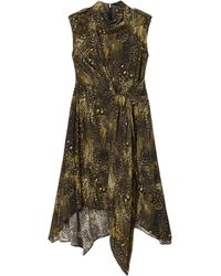 AllSaints - Persia Midi Dress - Lyst