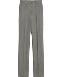 Givenchy - Wool-Mohair Houndstooth Cigarette Trousers - Lyst