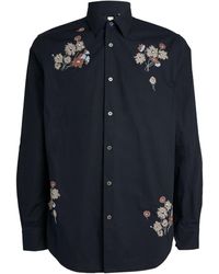 Paul Smith - Cotton Floral-embroidery Shirt - Lyst
