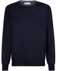 Brunello Cucinelli - Cashmere-Silk Crew-Neck Sweater - Lyst